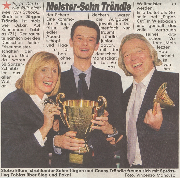 Bildzeitung - Tobias Tröndle ist Weltmeister!