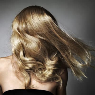 Blonde Haare Trend backside
